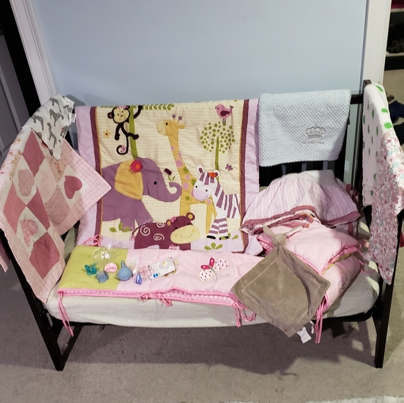 pottery barn baby girl bedding